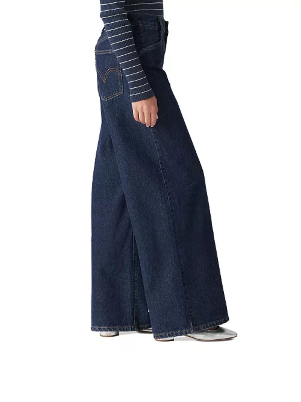 Levi's '94 Baggy Wide-Leg Jeans - Dark Blue 26 w/ 30” inseam *NWOT* y2k - Picture 5 of 12